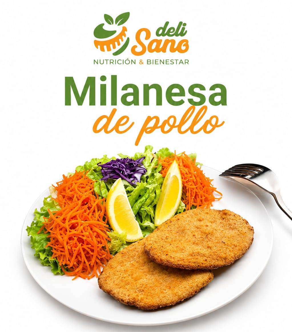 Milanesa de Pollo C/Lechuga y Zanahoria